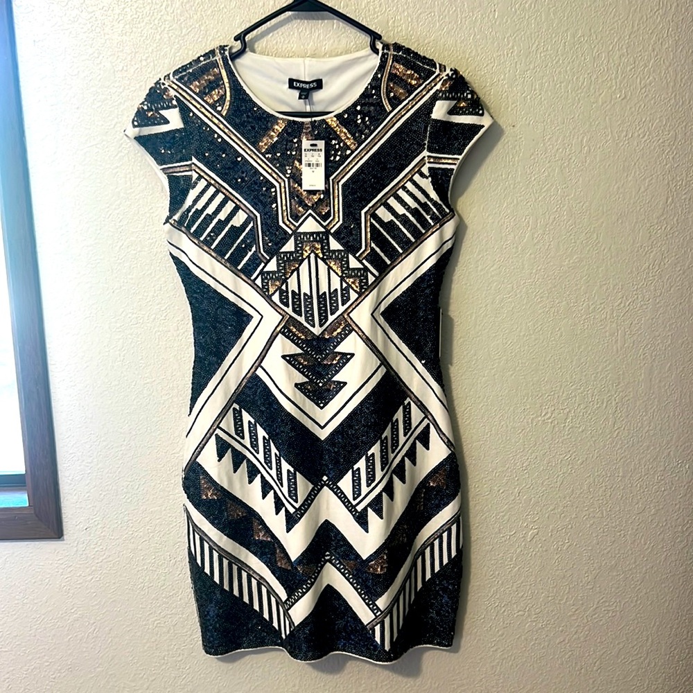 Gorgeous Multi metallic sequined mini